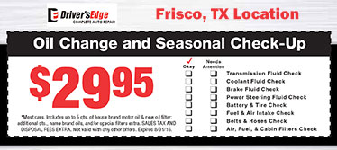 Discount oil change coupons dallas tx